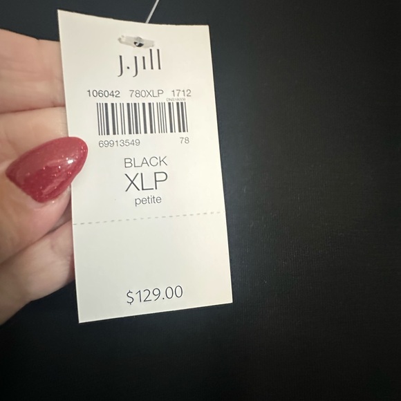 J. Jill Black XL Petite Dress NWT - Picture 3 of 6